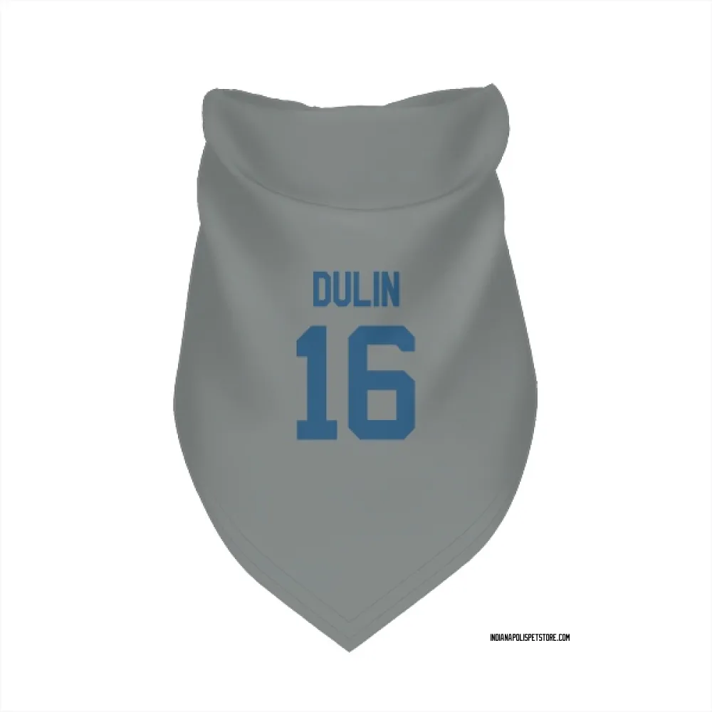 Indianapolis Colts Ashton Dulin Gray Pet Bandana for Dog & Cat