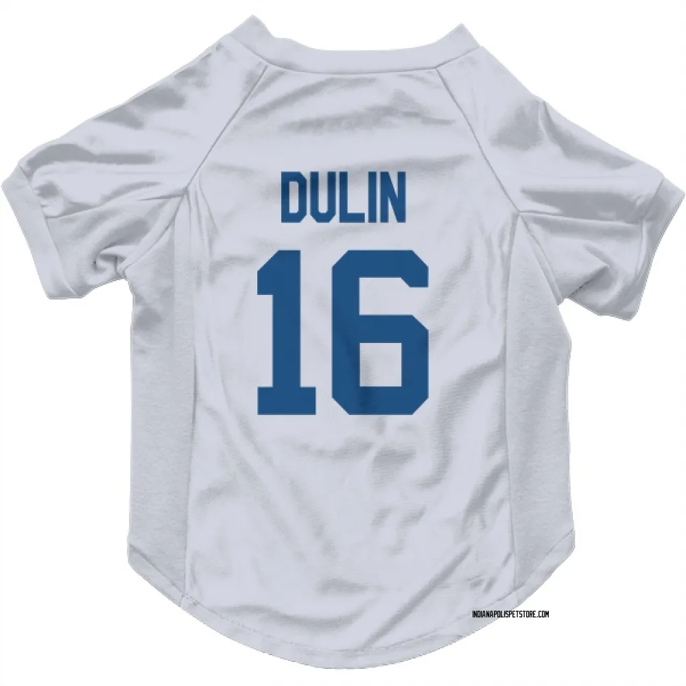 Indianapolis Colts Ashton Dulin White Pet Jersey for Dog & Cat