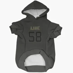 Indianapolis Colts Austin Ajiake Black Service Pet Hoodie for Dog & Cat