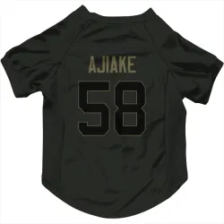 Indianapolis Colts Austin Ajiake Black Service Pet Jersey for Dog & Cat