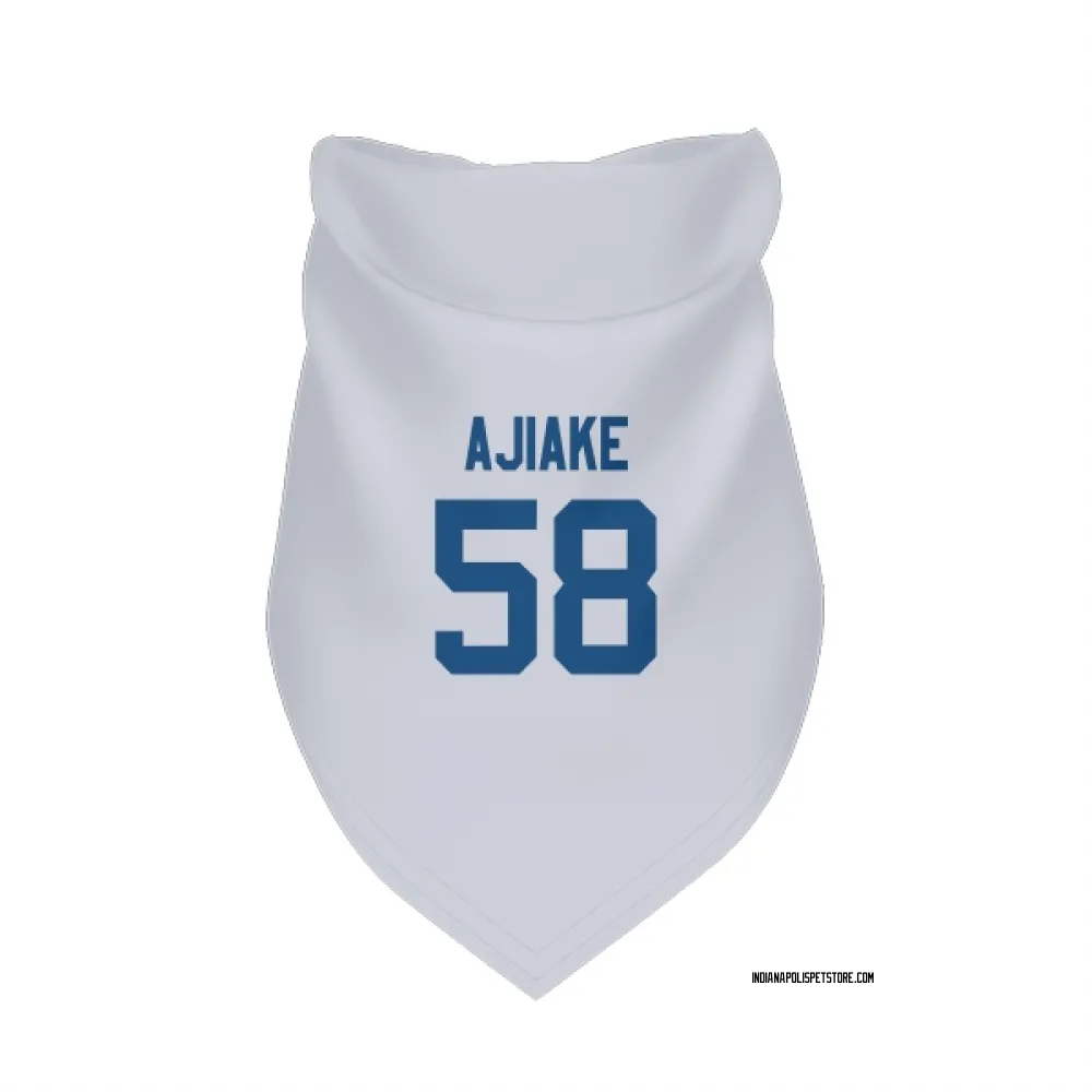 Indianapolis Colts Austin Ajiake White Pet Bandana for Dog & Cat