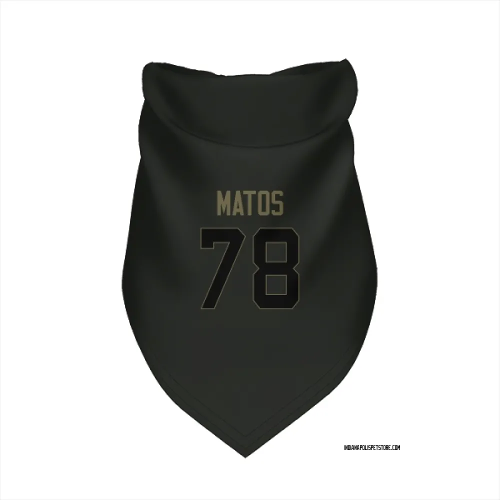 Indianapolis Colts Bayron Matos Black Service Pet Bandana for Dog & Cat