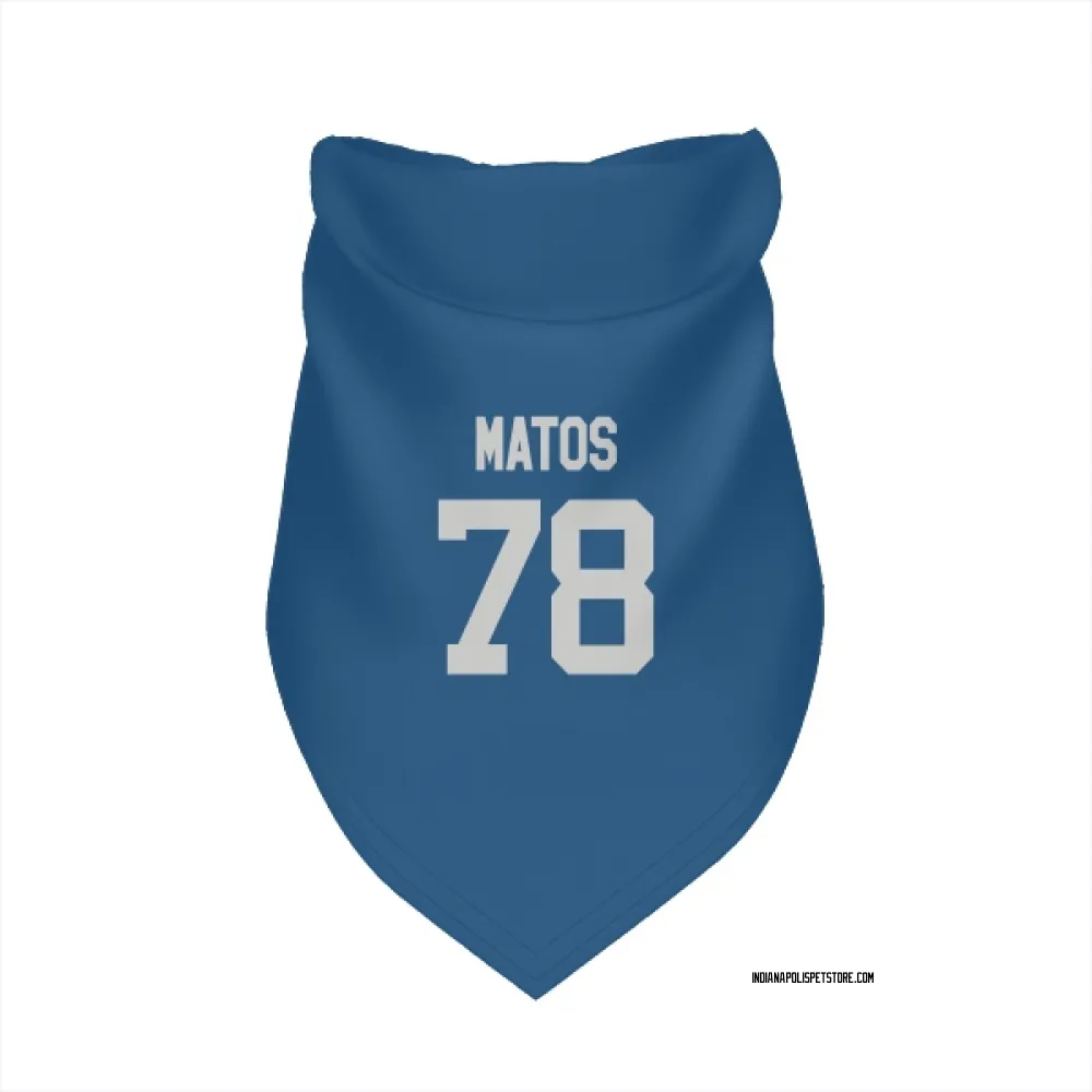 Indianapolis Colts Bayron Matos Royal Pet Bandana for Dog & Cat
