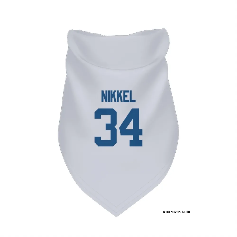Indianapolis Colts Ben Nikkel White Pet Bandana for Dog & Cat