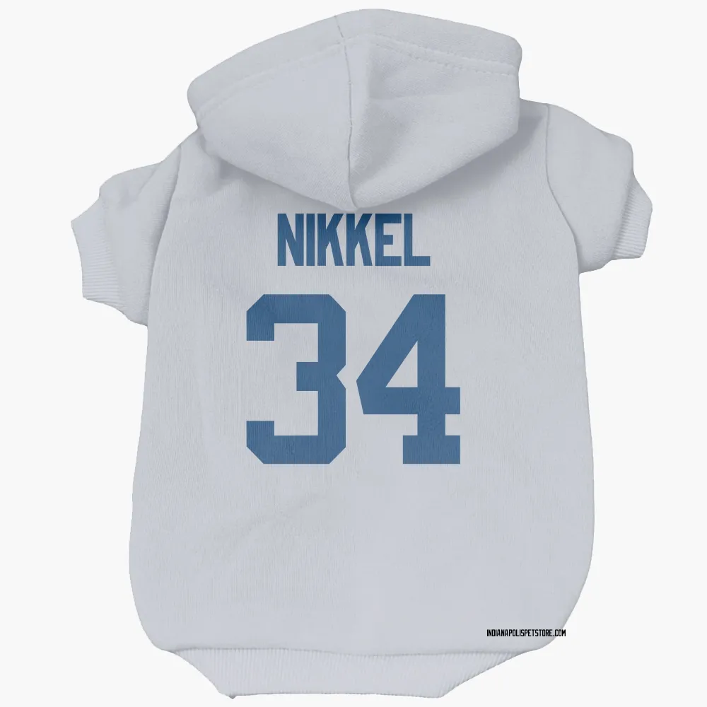 Indianapolis Colts Ben Nikkel White Pet Hoodie for Dog & Cat