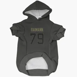 Indianapolis Colts Bernhard Raimann Black Service Pet Hoodie for Dog & Cat