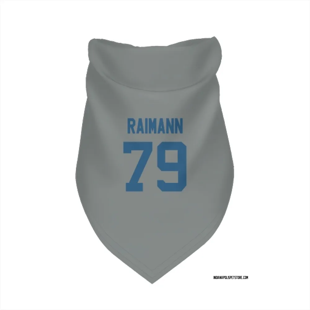Indianapolis Colts Bernhard Raimann Gray Pet Bandana for Dog & Cat