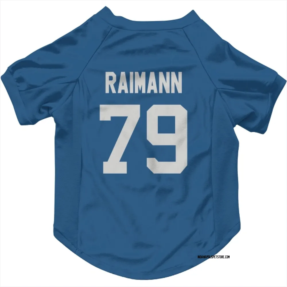 Indianapolis Colts Bernhard Raimann Royal Pet Jersey for Dog & Cat