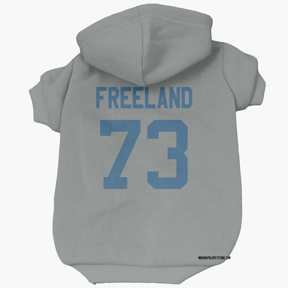 Indianapolis Colts Blake Freeland Gray Pet Hoodie for Dog & Cat