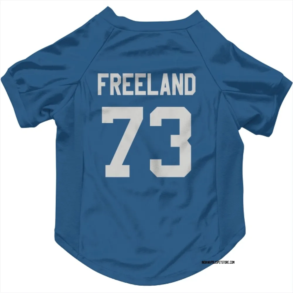 Indianapolis Colts Blake Freeland Royal Pet Jersey for Dog & Cat