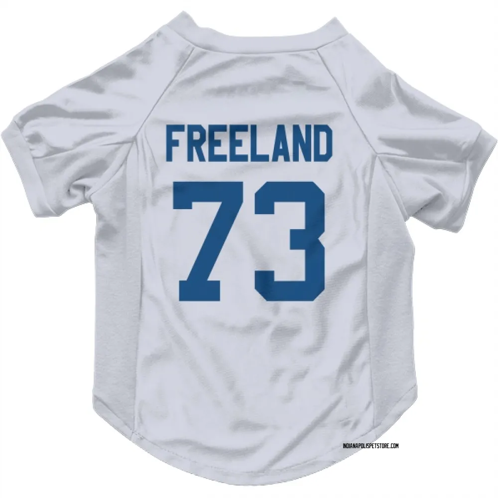 Indianapolis Colts Blake Freeland White Pet Jersey for Dog & Cat