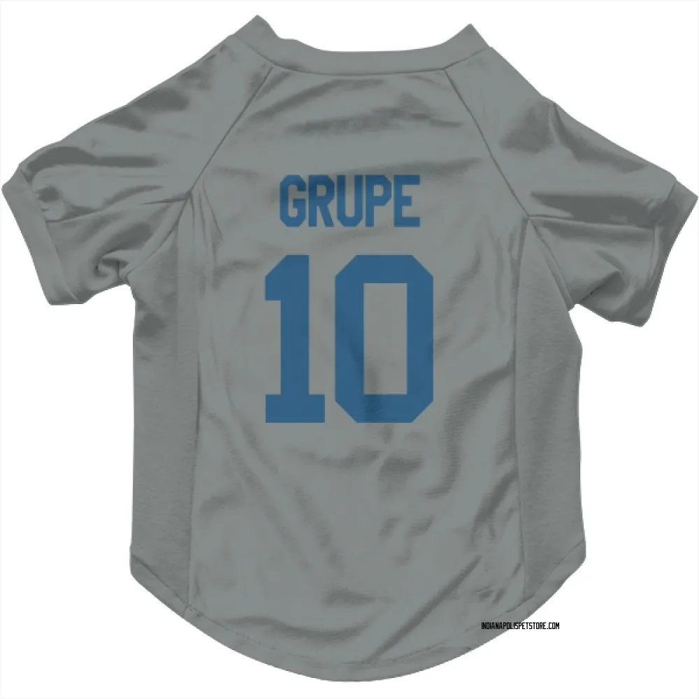 Indianapolis Colts Blake Grupe Gray Pet Jersey for Dog & Cat