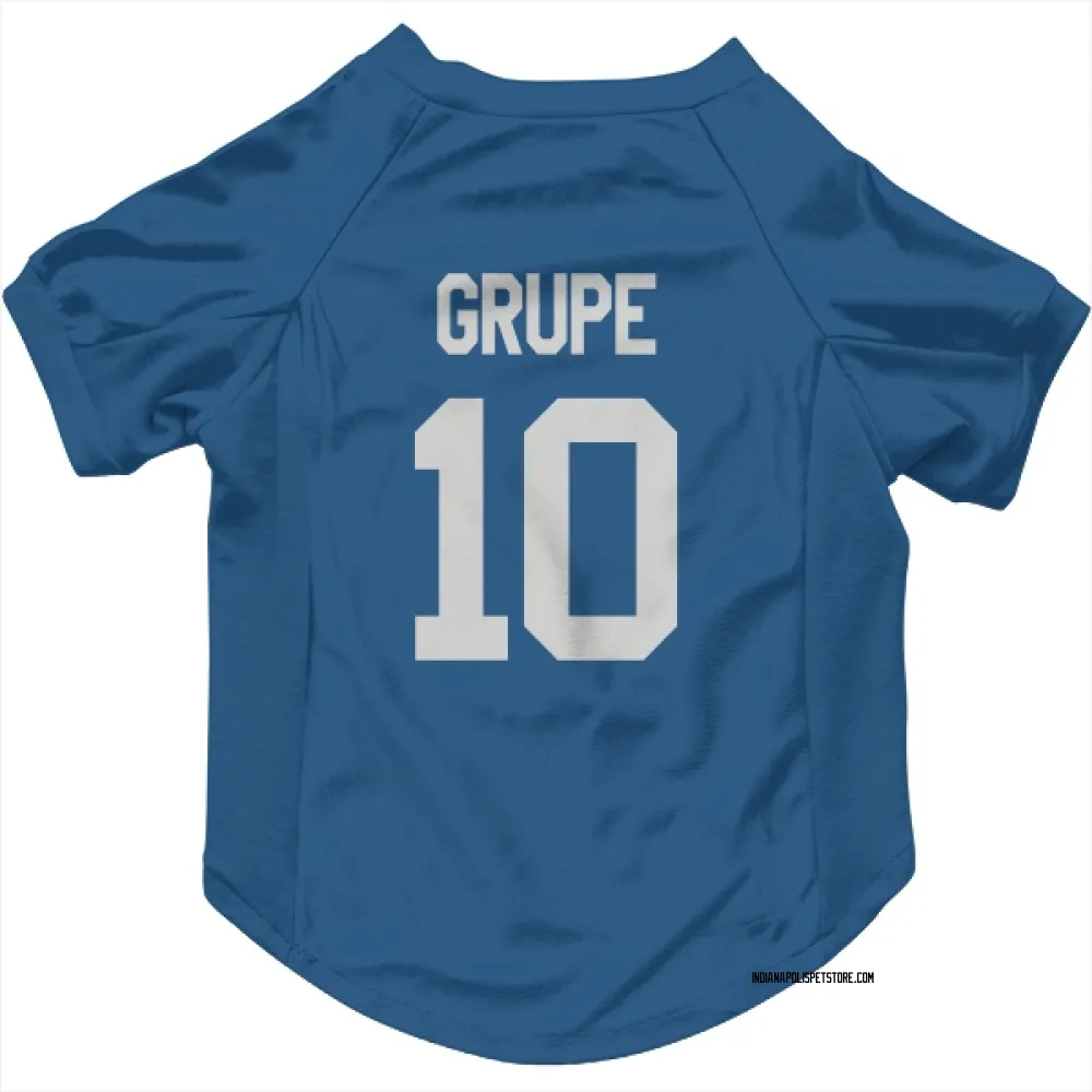 Indianapolis Colts Blake Grupe Royal Pet Jersey for Dog & Cat