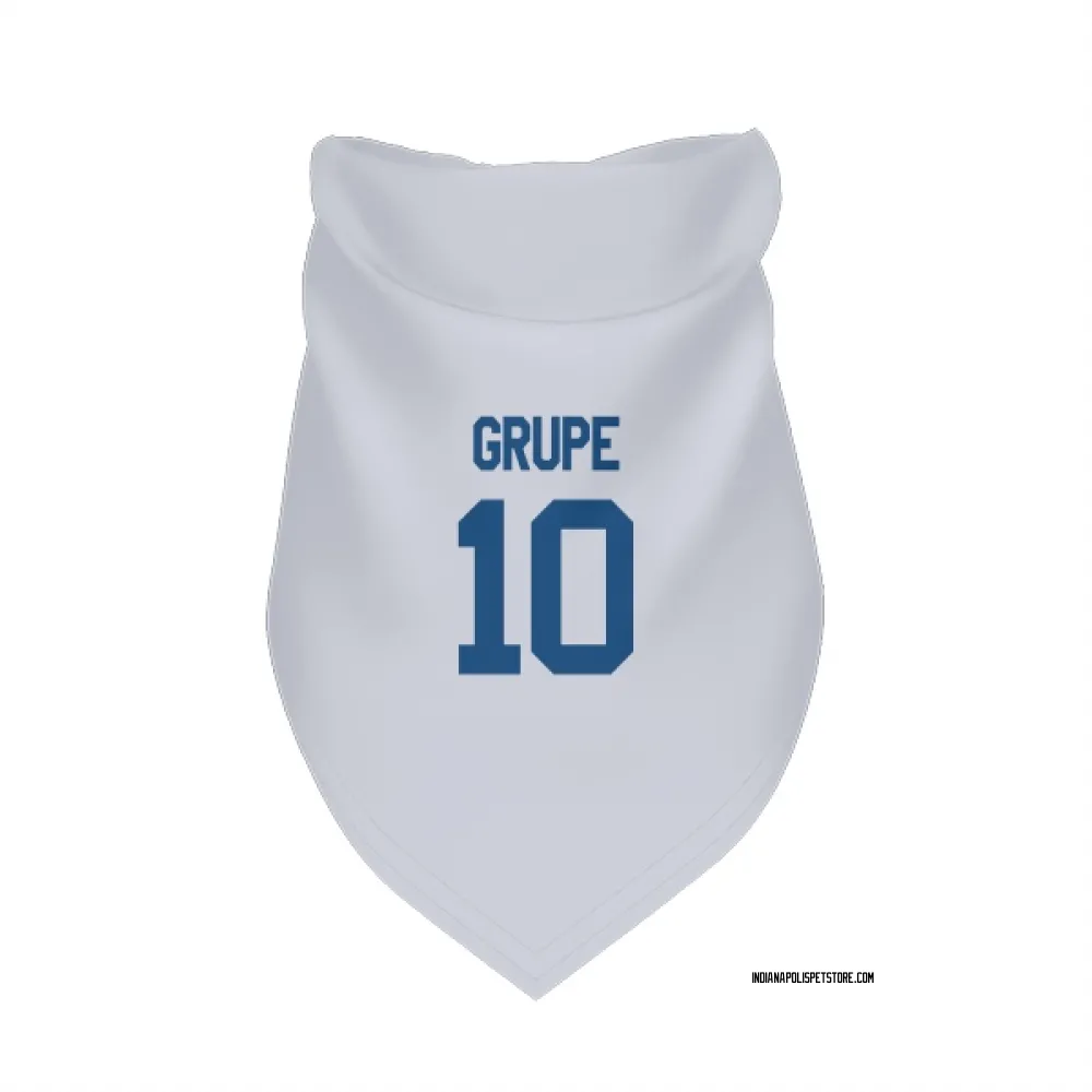 Indianapolis Colts Blake Grupe White Pet Bandana for Dog & Cat