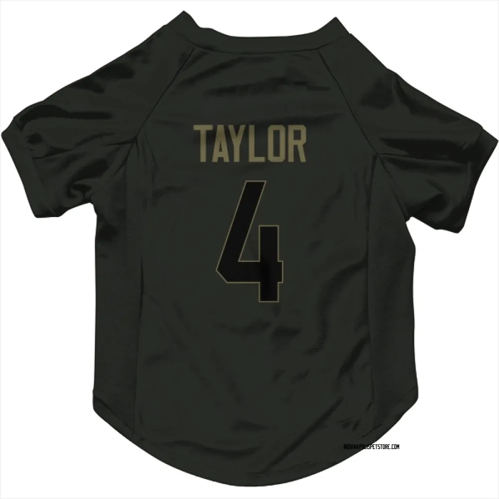 Indianapolis Colts Blayne Taylor Black Service Pet Jersey for Dog & Cat