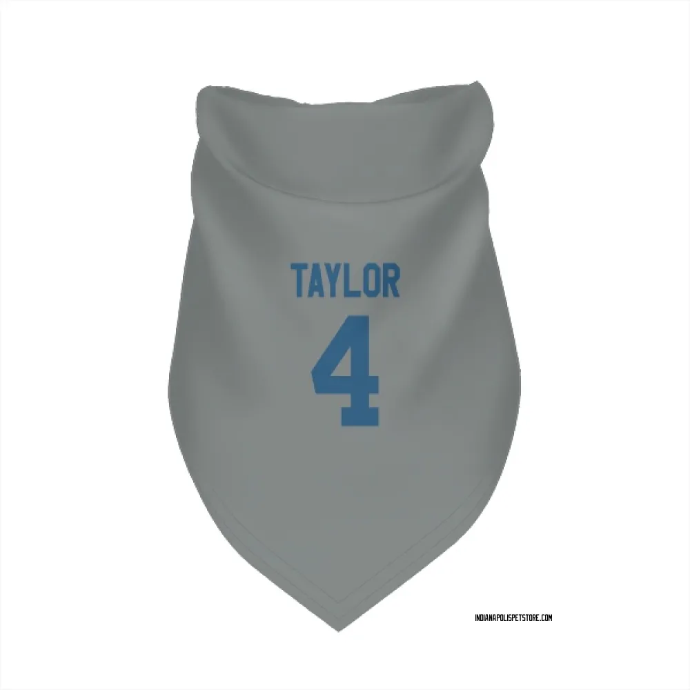 Indianapolis Colts Blayne Taylor Gray Pet Bandana for Dog & Cat