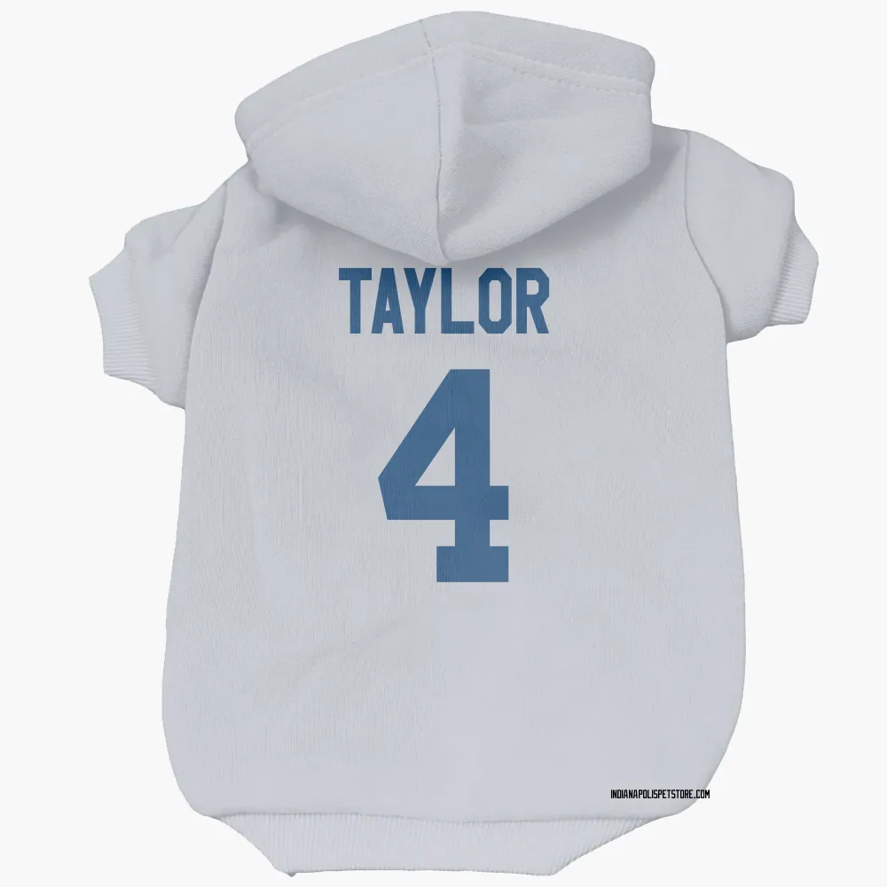 Indianapolis Colts Blayne Taylor White Pet Hoodie for Dog & Cat
