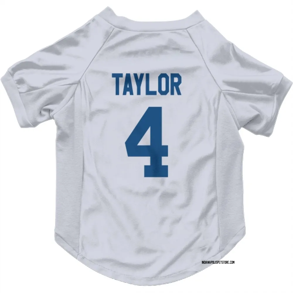 Indianapolis Colts Blayne Taylor White Pet Jersey for Dog & Cat