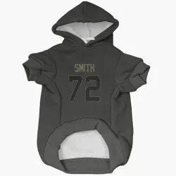 Indianapolis Colts Braden Smith Black Service Pet Hoodie for Dog & Cat
