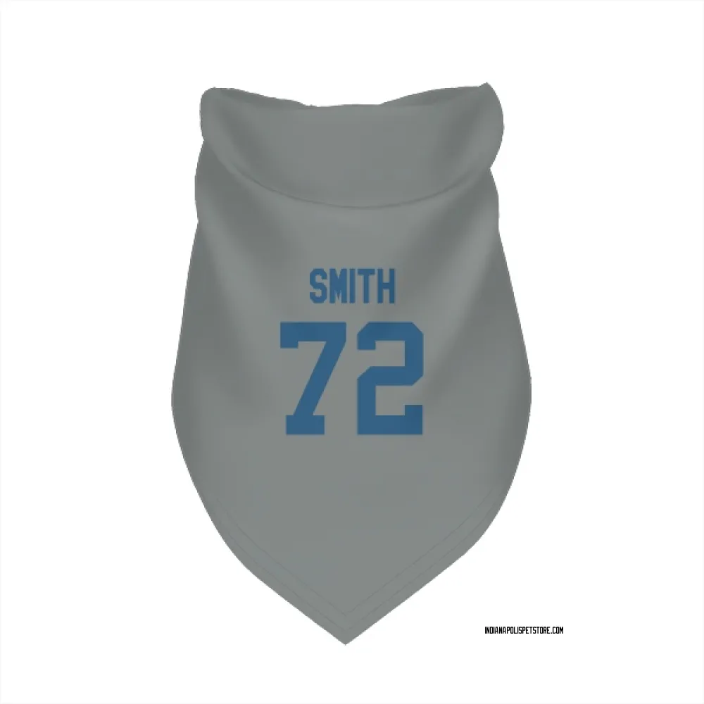 Indianapolis Colts Braden Smith Gray Pet Bandana for Dog & Cat