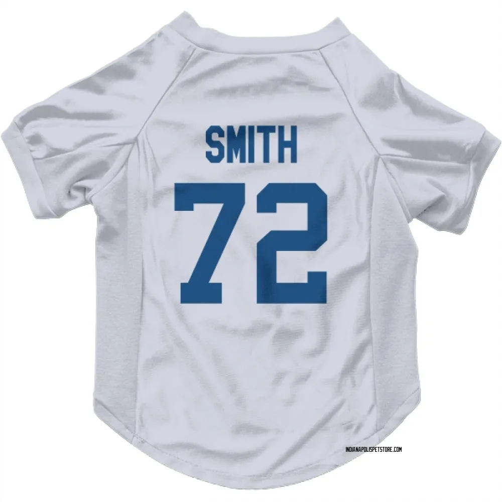 Indianapolis Colts Braden Smith White Pet Jersey for Dog & Cat