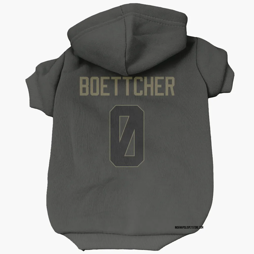 Indianapolis Colts Bryce Boettcher Black Service Pet Hoodie for Dog & Cat