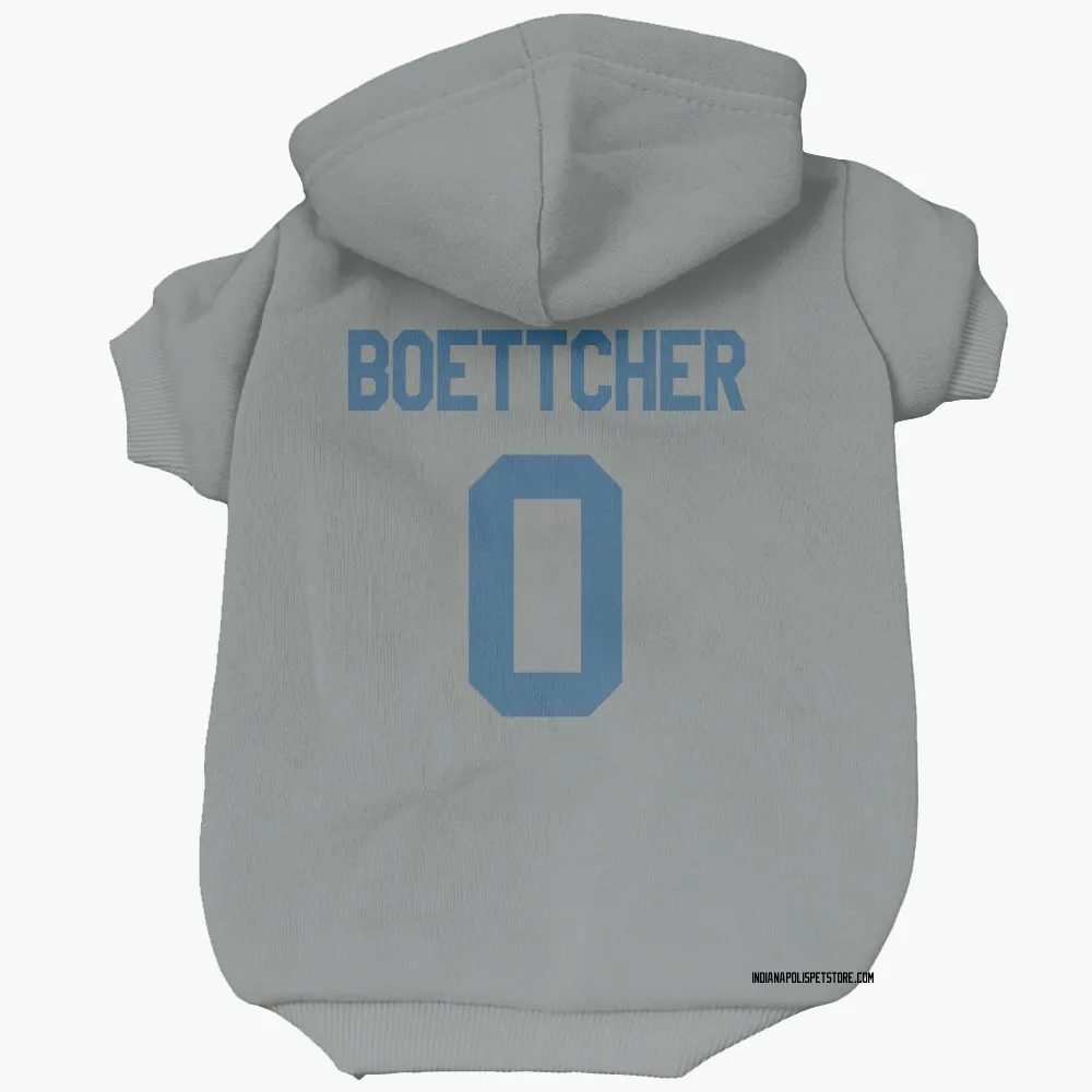 Indianapolis Colts Bryce Boettcher Gray Pet Hoodie for Dog & Cat