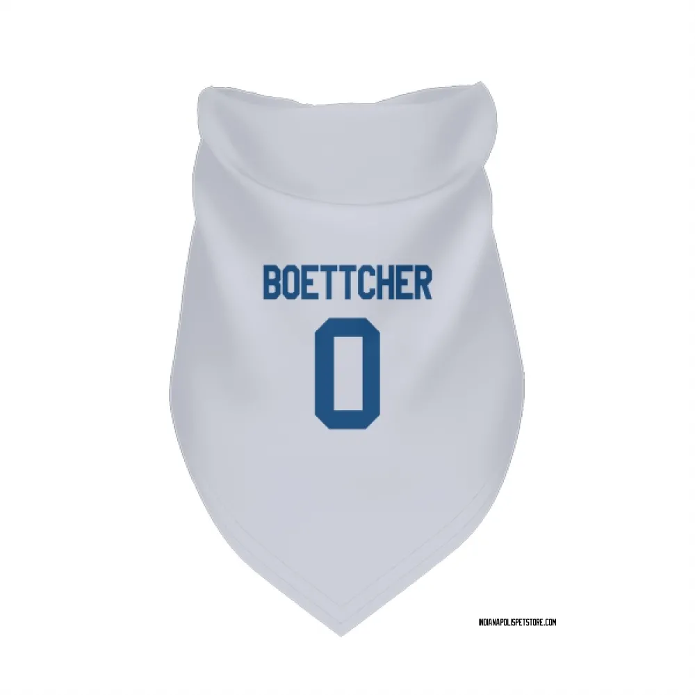 Indianapolis Colts Bryce Boettcher White Pet Bandana for Dog & Cat