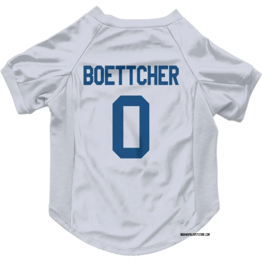 Indianapolis Colts Bryce Boettcher White Pet Jersey for Dog & Cat