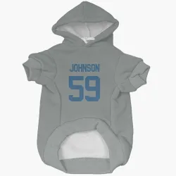 Indianapolis Colts Buddy Johnson Gray Pet Hoodie for Dog & Cat
