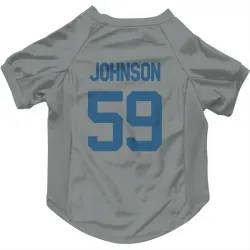 Indianapolis Colts Buddy Johnson Gray Pet Jersey for Dog & Cat