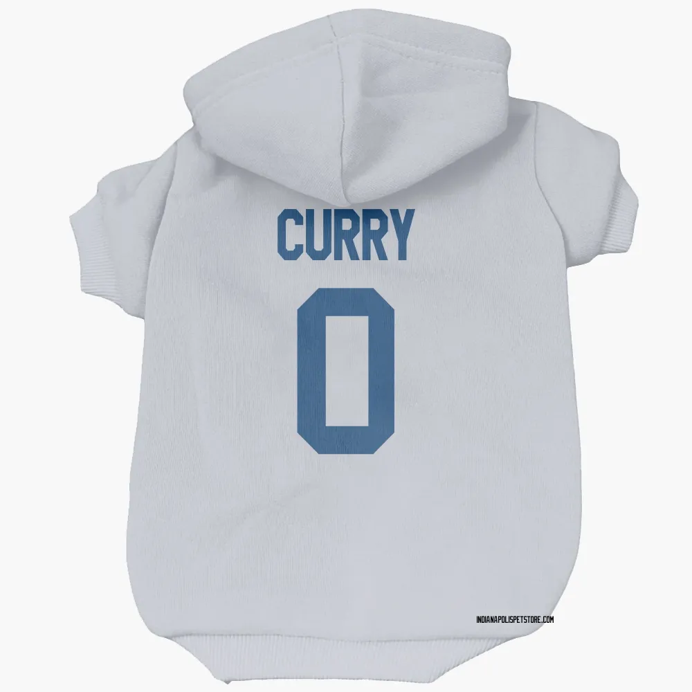 Indianapolis Colts Caden Curry White Pet Hoodie for Dog & Cat