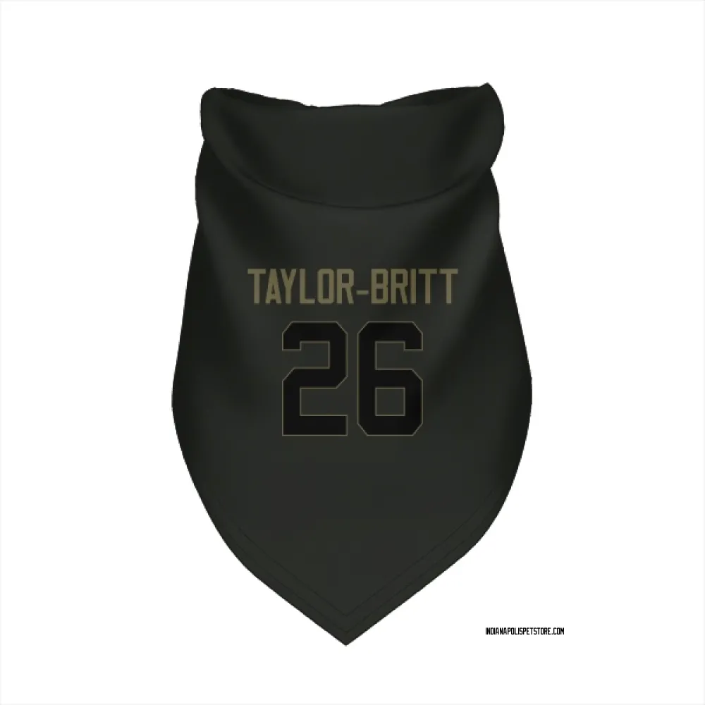 Indianapolis Colts Cam Taylor-Britt Black Service Pet Bandana for Dog & Cat