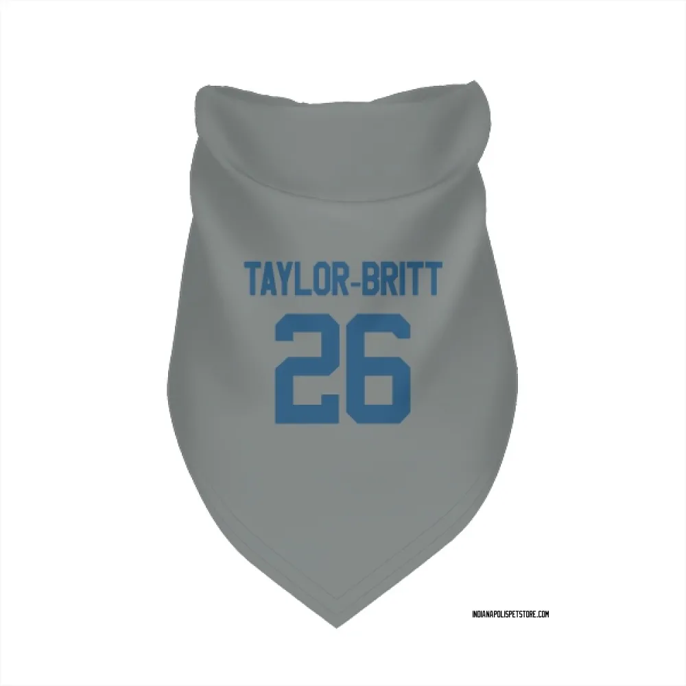 Indianapolis Colts Cam Taylor-Britt Gray Pet Bandana for Dog & Cat