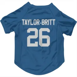 Indianapolis Colts Cam Taylor-Britt Royal Pet Jersey for Dog & Cat