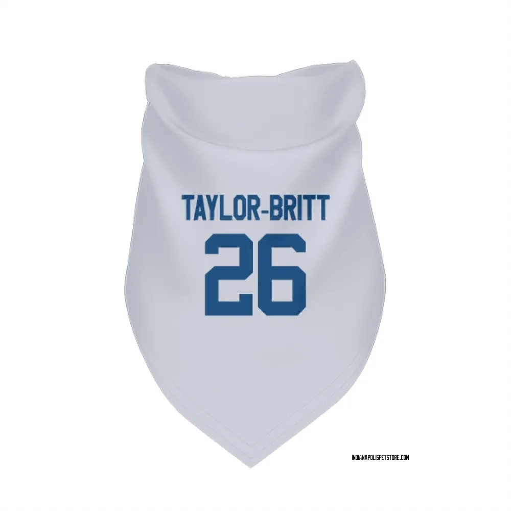 Indianapolis Colts Cam Taylor-Britt White Pet Bandana for Dog & Cat