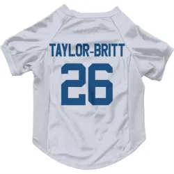 Indianapolis Colts Cam Taylor-Britt White Pet Jersey for Dog & Cat