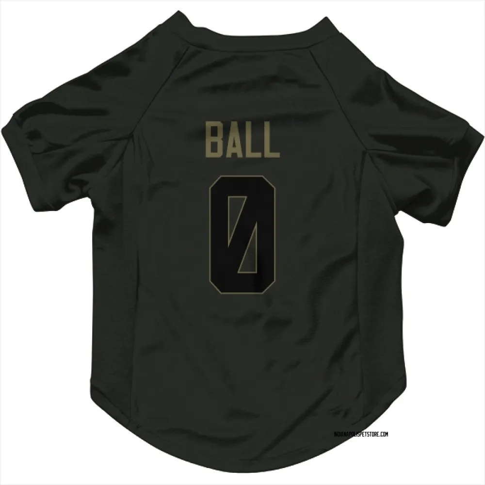 Indianapolis Colts Cameron Ball Black Service Pet Jersey for Dog & Cat