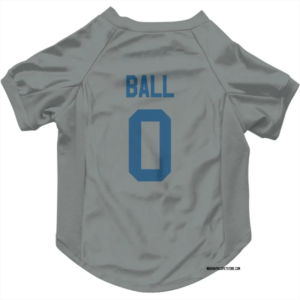 Indianapolis Colts Cameron Ball Gray Pet Jersey for Dog & Cat