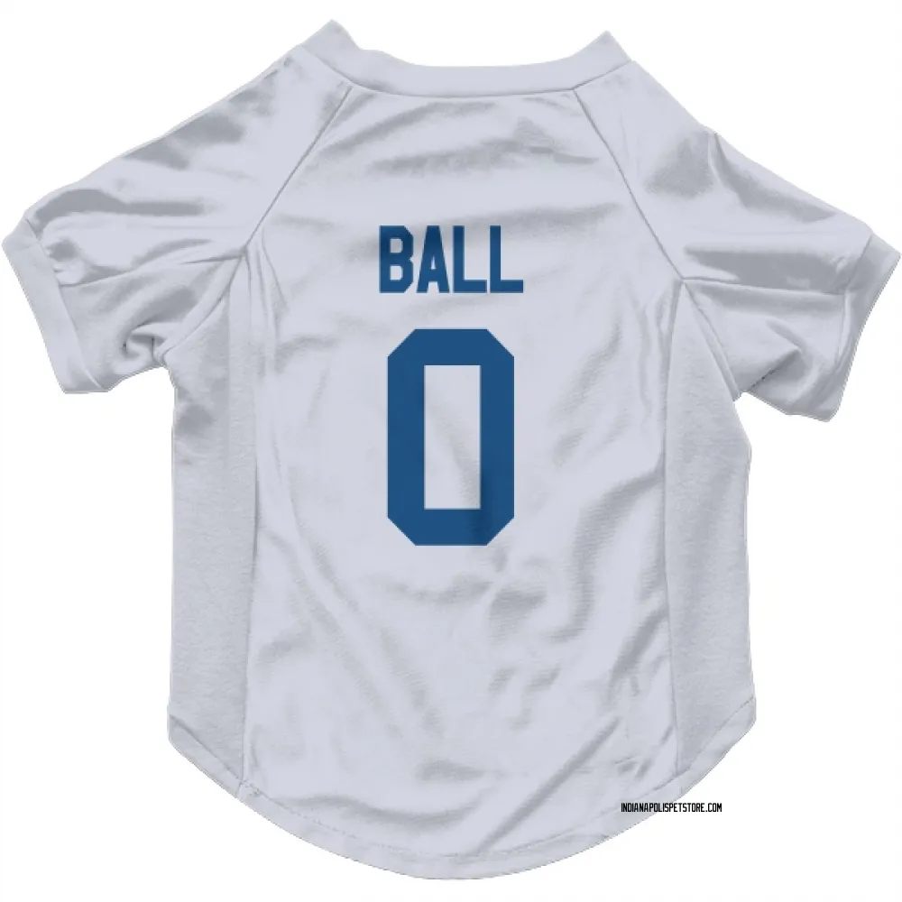 Indianapolis Colts Cameron Ball White Pet Jersey for Dog & Cat