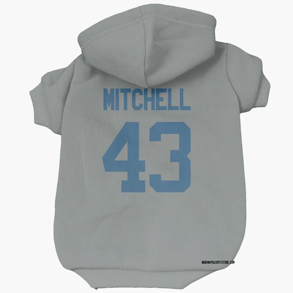 Indianapolis Colts Cameron Mitchell Gray Pet Hoodie for Dog & Cat
