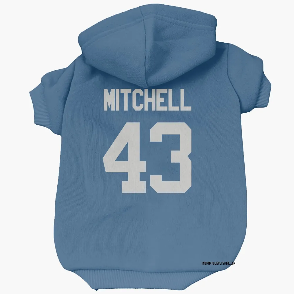 Indianapolis Colts Cameron Mitchell Royal Pet Hoodie for Dog & Cat