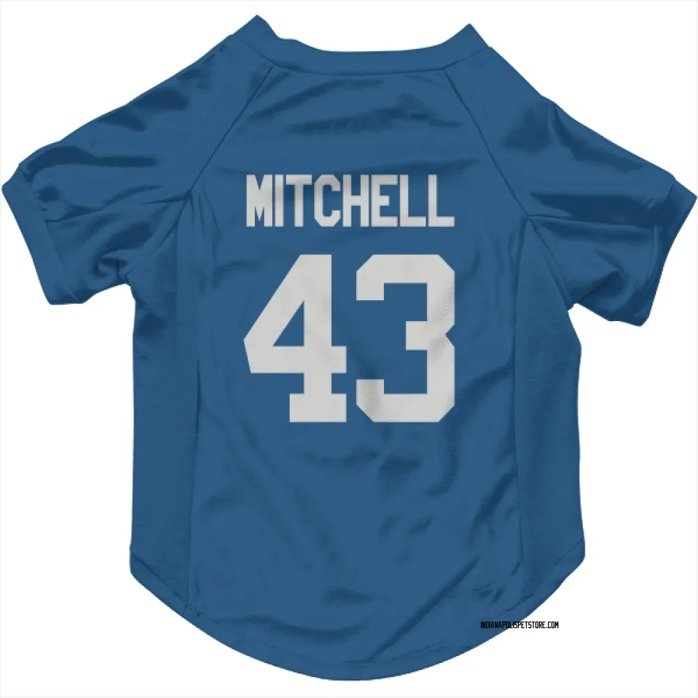 Indianapolis Colts Cameron Mitchell Royal Pet Jersey for Dog & Cat