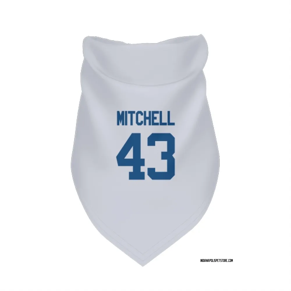Indianapolis Colts Cameron Mitchell White Pet Bandana for Dog & Cat