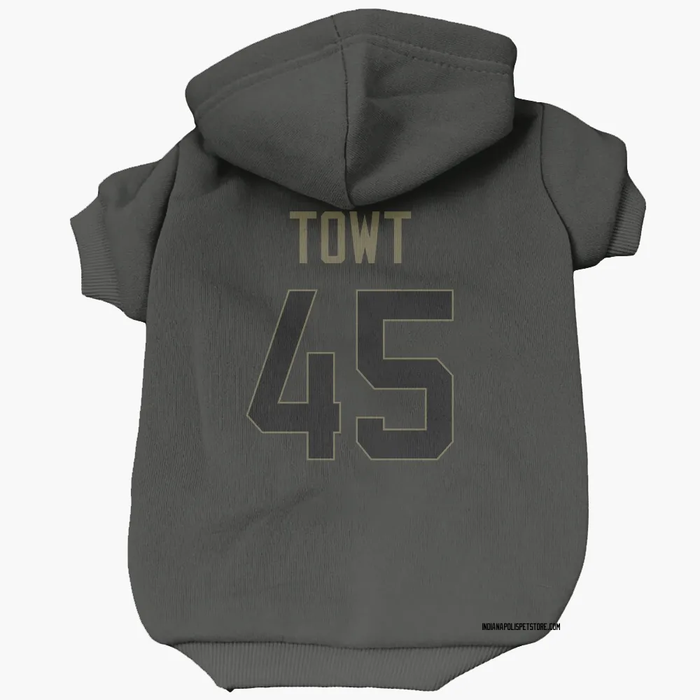 Indianapolis Colts Carson Towt Black Service Pet Hoodie for Dog & Cat