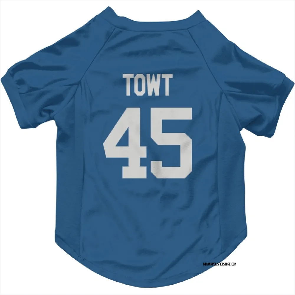Indianapolis Colts Carson Towt Royal Pet Jersey for Dog & Cat