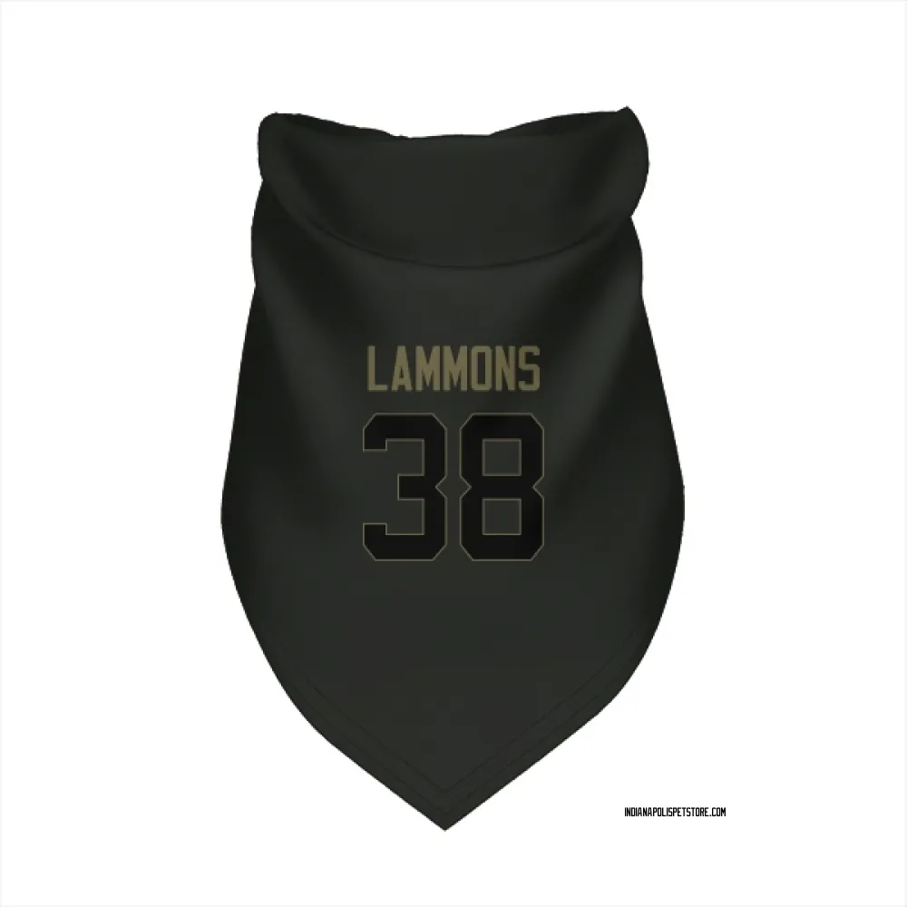 Indianapolis Colts Chris Lammons Black Service Pet Bandana for Dog & Cat