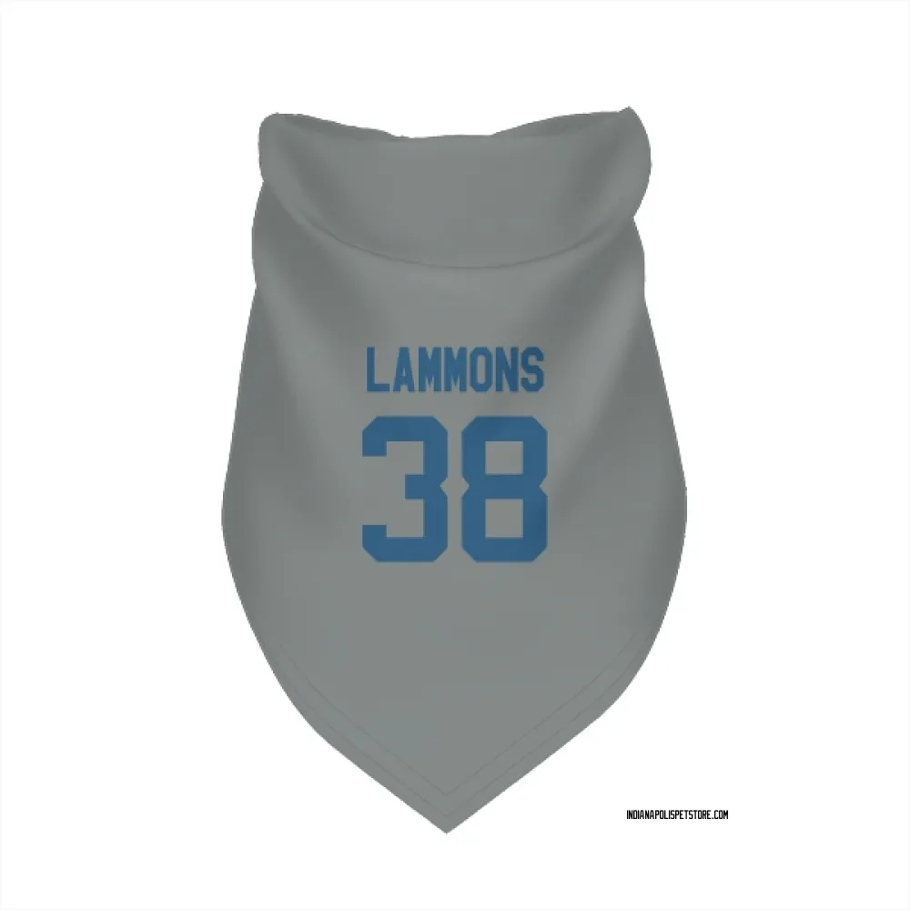 Indianapolis Colts Chris Lammons Gray Pet Bandana for Dog & Cat