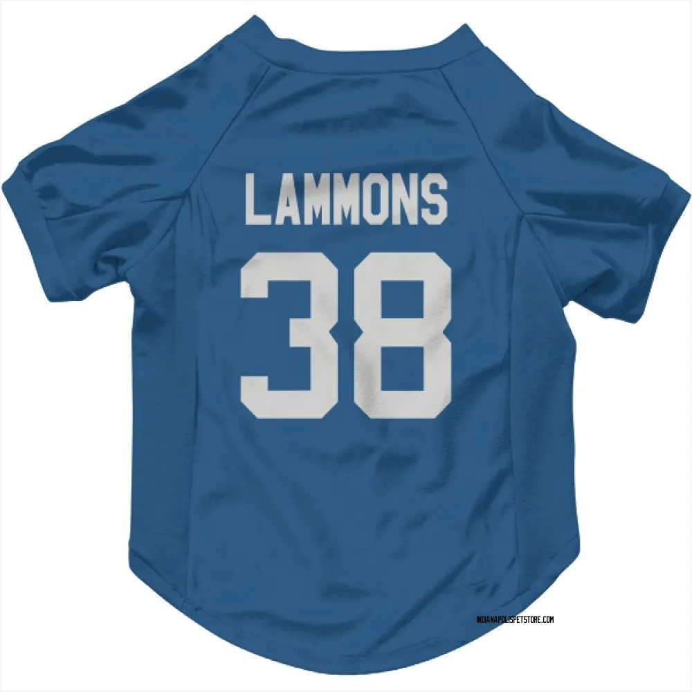 Indianapolis Colts Chris Lammons Royal Pet Jersey for Dog & Cat