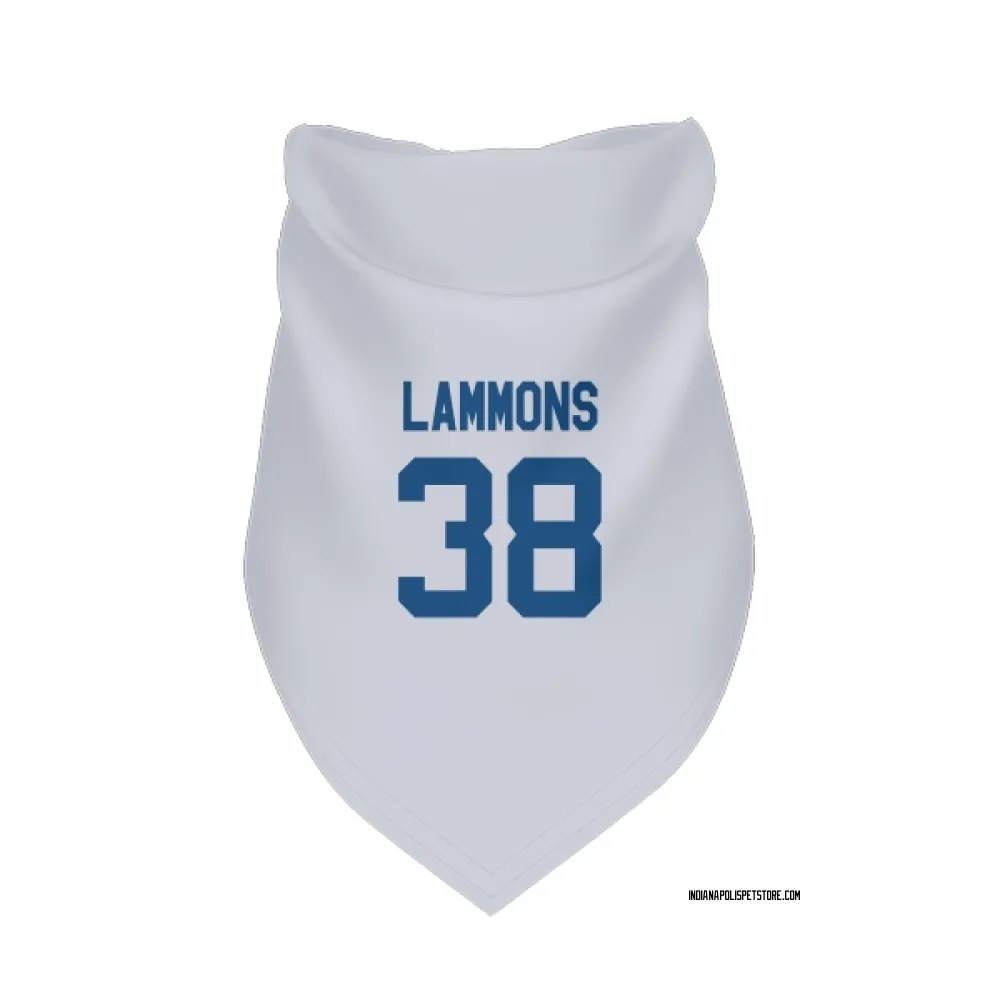 Indianapolis Colts Chris Lammons White Pet Bandana for Dog & Cat